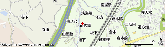 福島県桑折町（伊達郡）万正寺（苗代場）周辺の地図