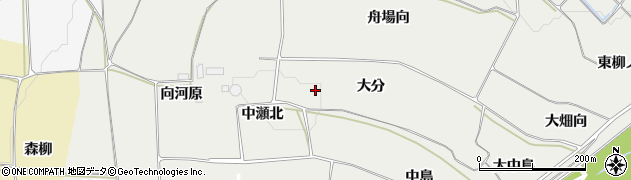 福島県桑折町（伊達郡）伊達崎（大分）周辺の地図