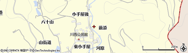 福島県福島市飯坂町湯野藪添14周辺の地図