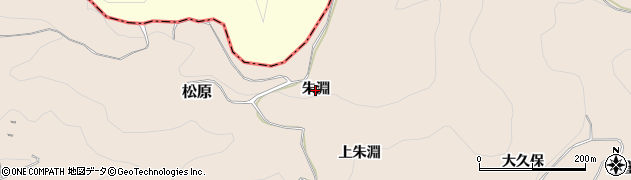 福島県桑折町（伊達郡）松原（朱淵）周辺の地図