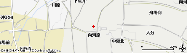 福島県伊達郡桑折町伊達崎向河原周辺の地図