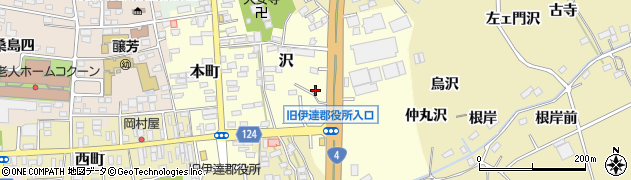 福島県桑折町（伊達郡）舘周辺の地図