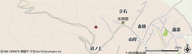 福島県桑折町（伊達郡）成田（山神）周辺の地図