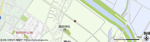 新潟県阿賀野市猫山周辺の地図