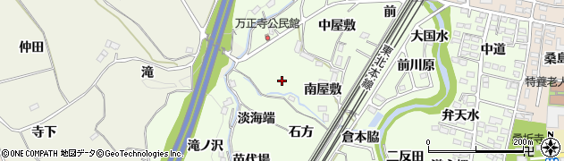 福島県桑折町（伊達郡）万正寺（屋敷裡）周辺の地図