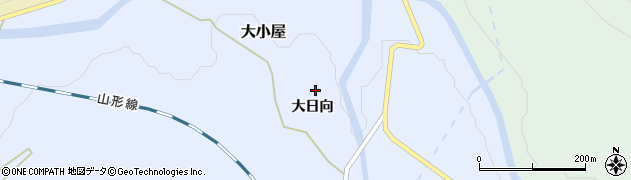山形県米沢市大小屋大日向周辺の地図