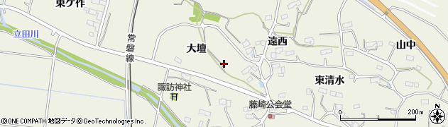 福島県新地町（相馬郡）駒ケ嶺（大壇）周辺の地図