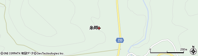 山形県米沢市簗沢（糸畔）周辺の地図