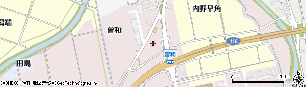 新潟県新潟市西区曽和395周辺の地図