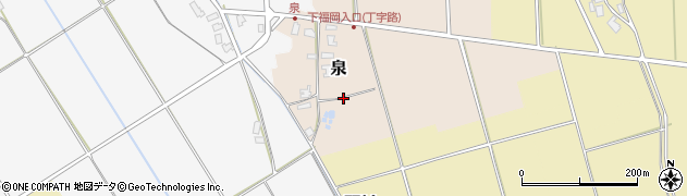 新潟県阿賀野市泉周辺の地図