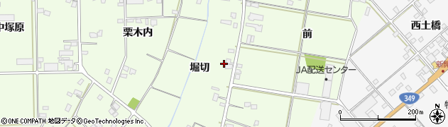 福島県伊達市梁川町粟野堀切周辺の地図