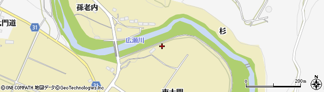 福島県伊達市梁川町大関（杉）周辺の地図
