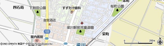福島県伊達市梁川町桜町54周辺の地図