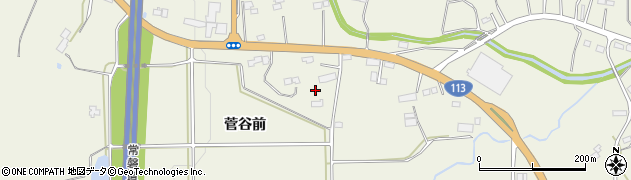福島県新地町（相馬郡）駒ケ嶺（落合）周辺の地図
