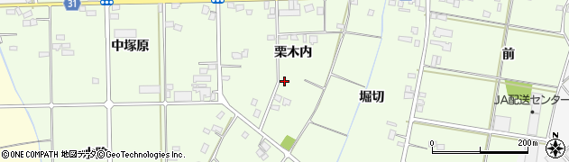 福島県伊達市梁川町粟野（栗木内）周辺の地図
