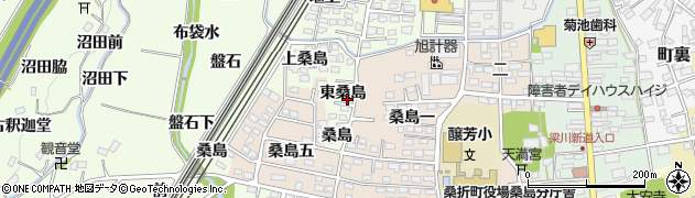 福島県桑折町（伊達郡）万正寺（東桑島）周辺の地図