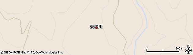 福島県福島市飯坂町中野東横川周辺の地図