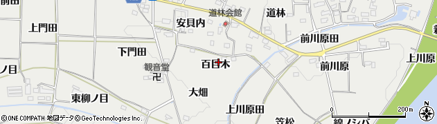 福島県桑折町（伊達郡）伊達崎（百目木）周辺の地図