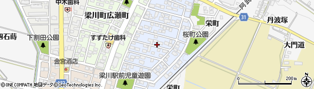 福島県伊達市梁川町桜町88周辺の地図