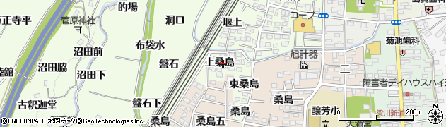 福島県桑折町（伊達郡）万正寺（上桑島）周辺の地図