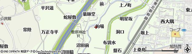 福島県桑折町（伊達郡）万正寺（的場）周辺の地図