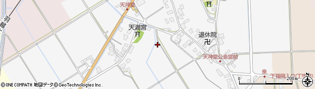 新潟県阿賀野市天神堂周辺の地図
