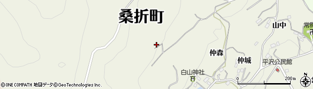 福島県伊達郡桑折町平沢一本松周辺の地図