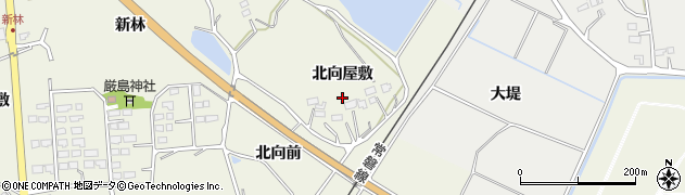 福島県新地町（相馬郡）駒ケ嶺（北向屋敷）周辺の地図