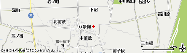 福島県桑折町（伊達郡）伊達崎（八景向）周辺の地図