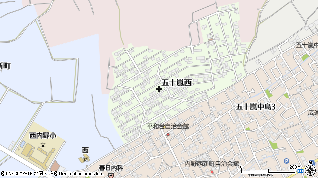 〒950-2161 新潟県新潟市西区五十嵐西の地図