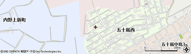 新潟県新潟市西区五十嵐西22周辺の地図