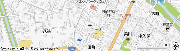 福島県伊達市梁川町（御八郎）周辺の地図