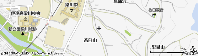 福島県伊達市梁川町愛宕沢周辺の地図