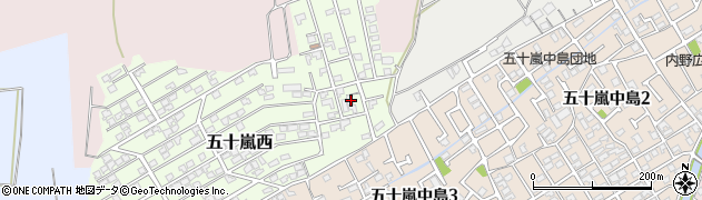 新潟県新潟市西区五十嵐西8周辺の地図