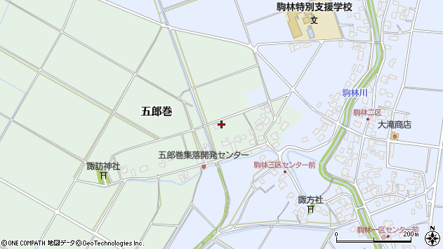 〒959-2102 新潟県阿賀野市五郎巻の地図