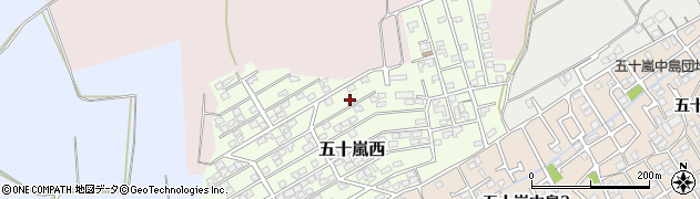 新潟県新潟市西区五十嵐西16周辺の地図