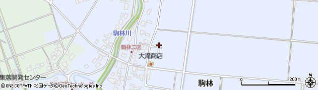 新潟県阿賀野市駒林周辺の地図
