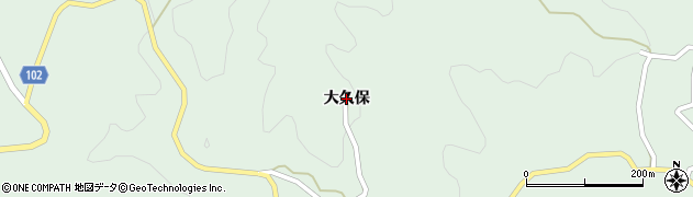 福島県伊達市梁川町白根（大久保）周辺の地図