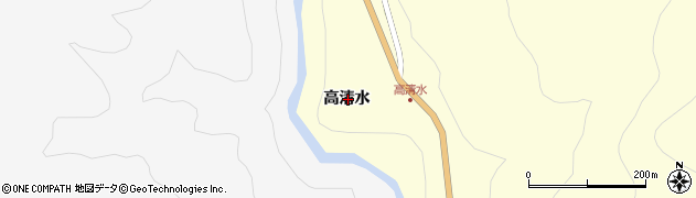 福島県福島市飯坂町湯野高清水周辺の地図
