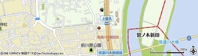 セブンイレブン新潟善久店周辺の地図
