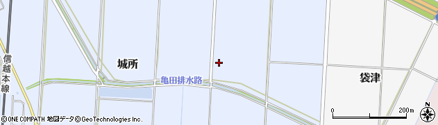 新潟県新潟市江南区城所周辺の地図