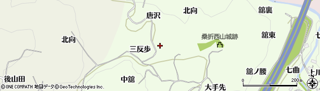 福島県桑折町（伊達郡）万正寺（三反歩）周辺の地図