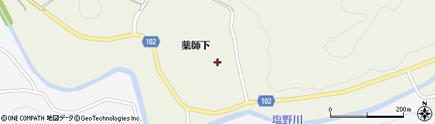 福島県伊達市梁川町八幡（薬師下）周辺の地図