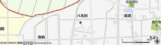福島県伊達市梁川町二野袋八光田周辺の地図