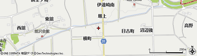 福島県桑折町（伊達郡）伊達崎（横町）周辺の地図