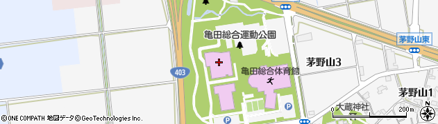 新潟市立亀田図書館周辺の地図