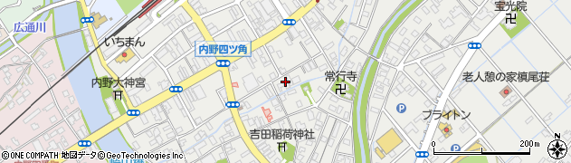 新潟県新潟市西区内野町周辺の地図