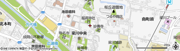 福島県伊達市梁川町元陣内周辺の地図