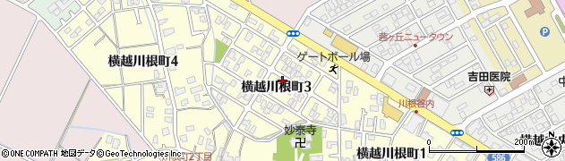 新潟県新潟市江南区横越川根町3丁目周辺の地図