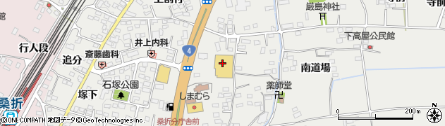 ダイユーエイト桑折店周辺の地図